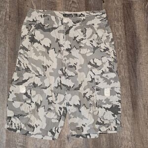Vintage Surplus Brand City/Urban Camo Shorts Size 28 Cargo Pockets 100% Cotton